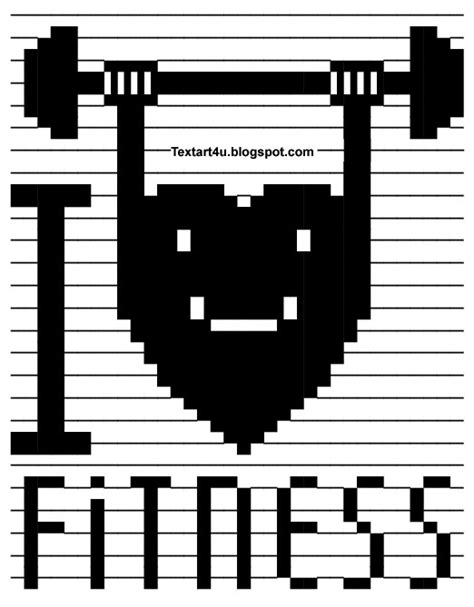 Every other site with text entry works fine!. I Love Fitness Copy Paste Text Art | Cool ASCII Text Art 4 U