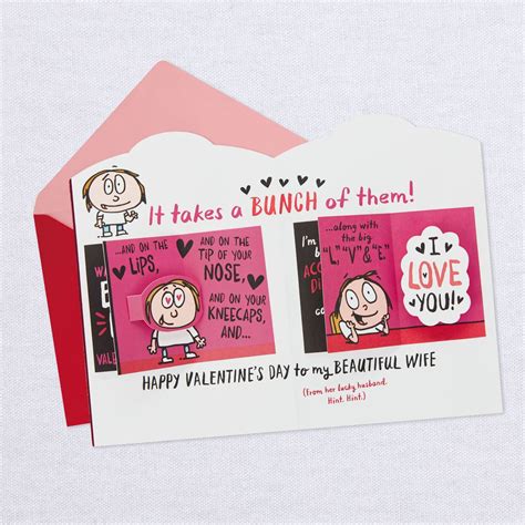 Saucy Funny Valentines Day Card For Wife With Pop Up Mini Cards