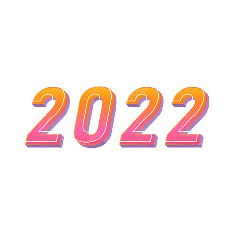 Color Text Effect Vector Art Png Colorful 2022 Text Effect Png 3d
