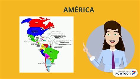 Continente Americano Mapa Político