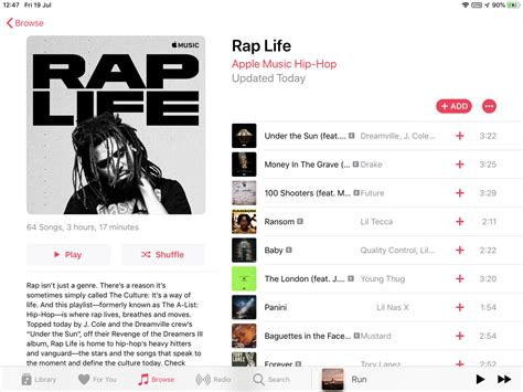 Apple Music A List Hip Hop Playlist Is Now Rap Life Appleinsider