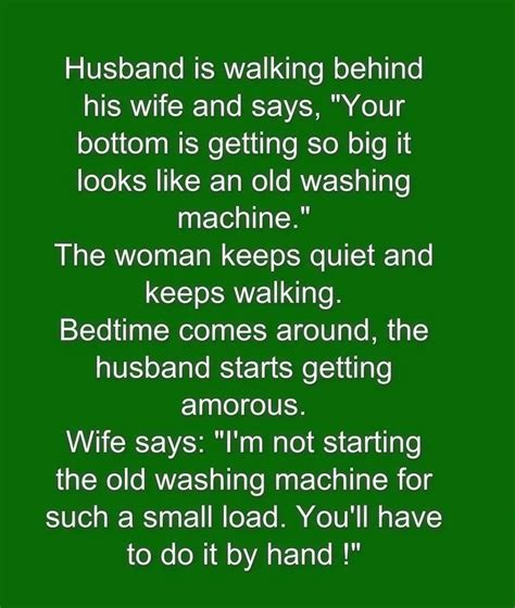 Funny Husband And Wife Joke Funny Jokes Story Lol Funny Quote Funny