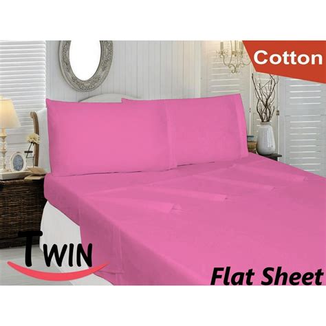 Twin Flat Sheet Only Soft And Comfy 100 Cotton By Crescent Bedding