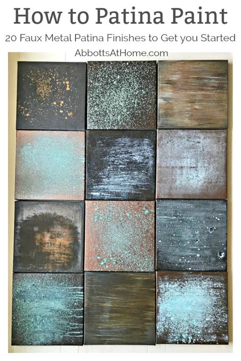 Diy Patina Paint Faux Metal Bronze Copper And Rust 20 Easy Looks