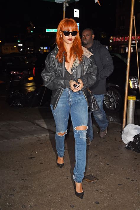 rihanna in ripped jeans out in new york city june 2015 celebmafia