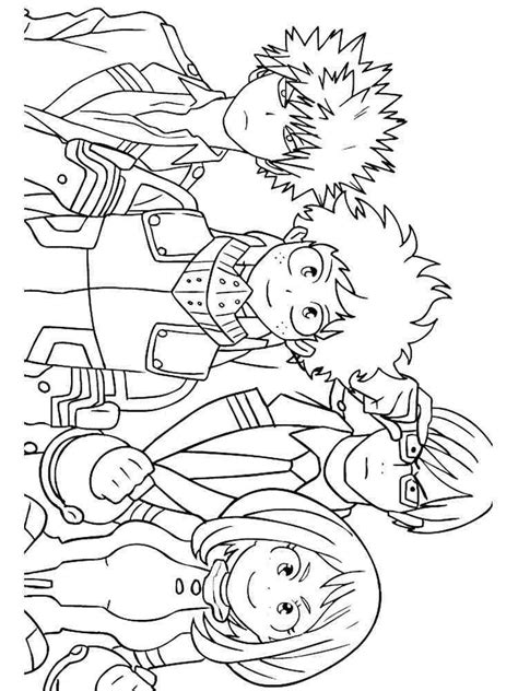 Hero Academia Coloring Pages