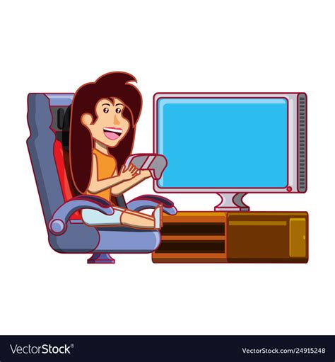 Girl Playing Video Games
