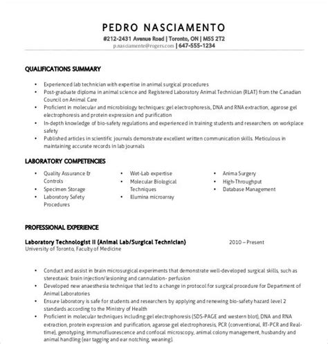 A lab technician resume must showcase skills in collecting and testing body fluid specimens, drafting test reports, and performing preventative maintenance on lab equipment lab technicians collect and test blood and body fluid samples as well as document and forward accurate lab results to doctors. Lab Technician Cv Word Format - Top Biotechnology Resume Templates & Samples : A suitable for cv ...