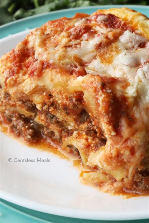 Cheesy Crock Pot Lasagna Recipe Centsless Meals