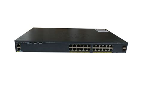 Cisco Catalyst 2960x Gigabit Lan 24 Port Fiber Switch Ws C2960x 24ts L
