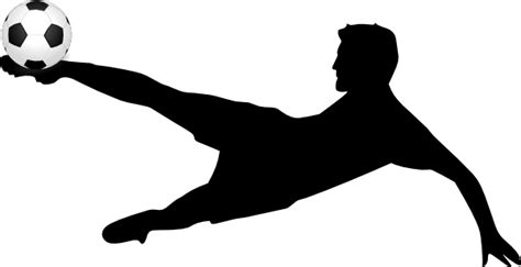 Kicking A Soccer Ball Clip Art