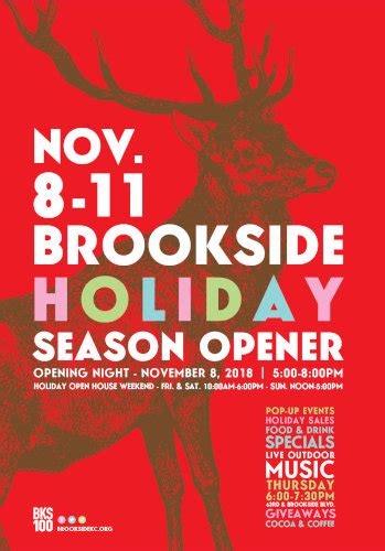 Kick Off The Holidays With Brooksides 2018 Holiday Season Opener
