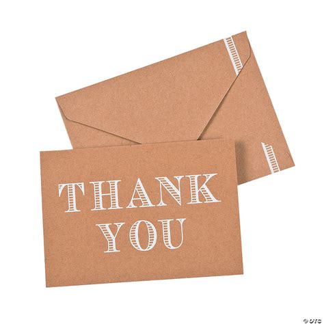 Kraft Paper Thank You Cards