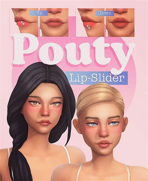 Pouty Lip Slider ˘ ³˘♥ Miiko On Patreon Sims 4 Toddler Sims 4