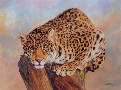 Jaguar Painting By David Stribbling