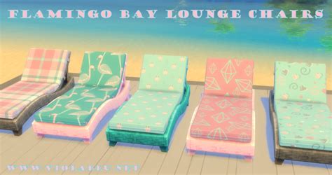 Flamingo Bay Lounge Set For Sims 4 Violablu ♥ Pixels And Music ♥ Sims
