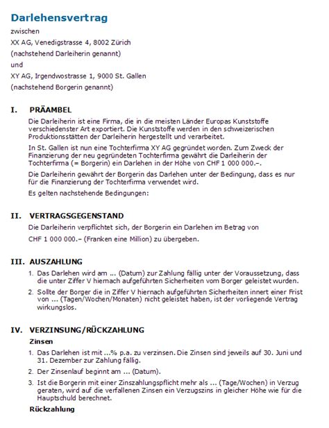 Muster hier als pdf und word herunterladen. Muster Darlehensvertrag: Rechtssichere Vorlage zum Download.
