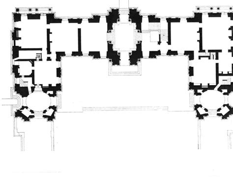 Château De Maisons Laffitte Floor Plan Of The Ground Floor 1181×904