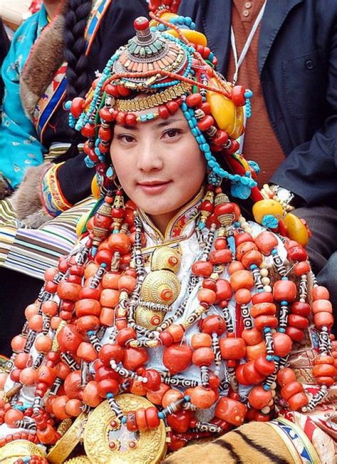 Khampa Tibetan Headdress Traditional Outfits Tibet Bhutan