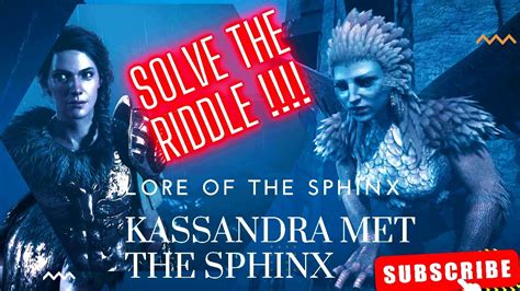 Assassin S Creed Odyssey LORE OF THE SPHINX RIDDLE SOLVED YouTube