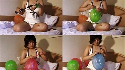 Pumping Air To Inflate Colorful Balloons Yud067 Part 1 High Resolution Japanese Looners And