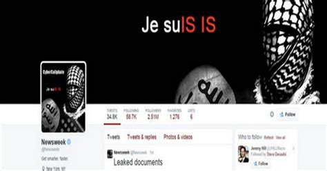 Newsweek S Twitter Account Hacked By Group Linked To Is