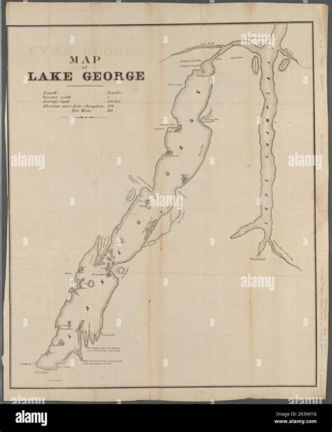Map Of Lake George Cartographic Maps 1853 Lionel Pincus And Princess