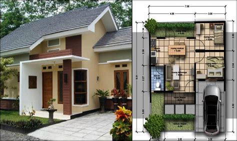 Rumah kecil kelihatan lebih cantik jika depan rumah. Desain Rumah Kecil Tapi Cantik - Deagam Design