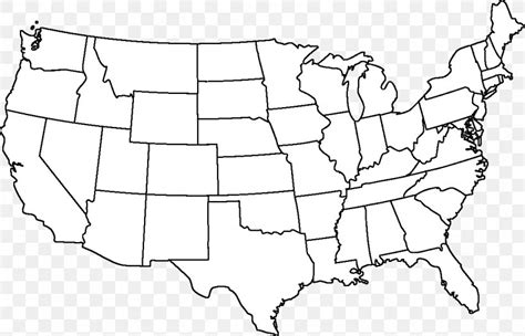 Outline Of The United States Blank Map Alaska Hawaii Png 1137x730px