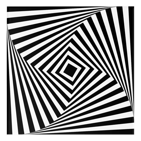 Cool Optical Illusions Pattern Acrylic Print Zazzle Dibujo De