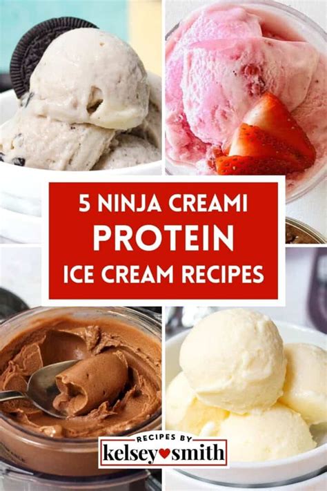 Ninja Creami Protein Ice Cream Recipes By Kelsey Smith