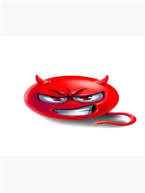 Evil Emoji Poster For Sale By Usa Pride Store Redbubble