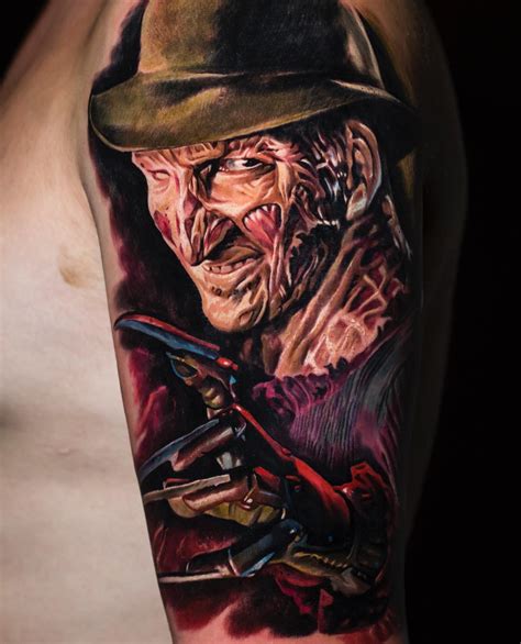 Freddy Krueger Tattoo Portrait Tattoo Of Freddy Krueger By Benjamin