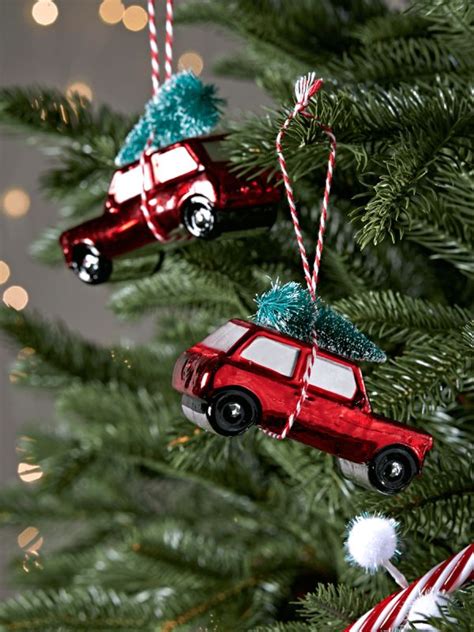 Two Vintage Car Decorations | Christmas tree decorations, Luxury
