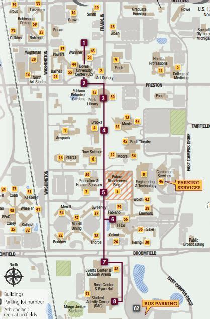 Central Michigan University Tour Cmu Interactive Self Guided Map Mi