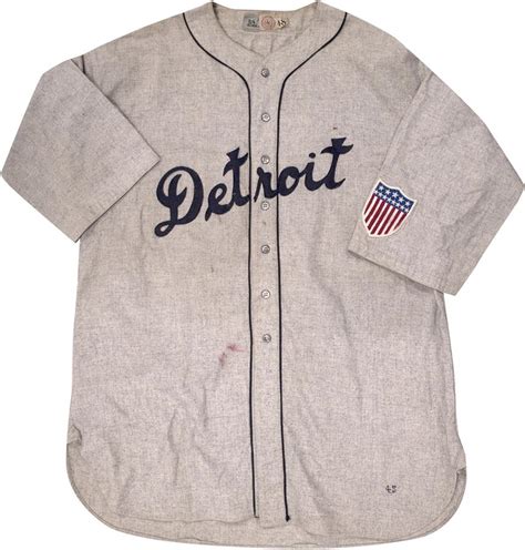Steve Oneil 1945 World Champion Detroit Tigers Game Worn Full Uniform