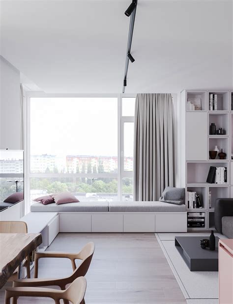 A Striking Example Of Interior Design Using Pink And Grey Bedroom