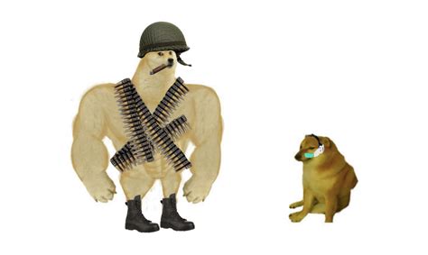 Swoll Doge Vs Cheems Military Blank Template Imgflip