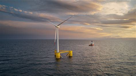 Floating Offshore Wind Turbine Installation Youtube