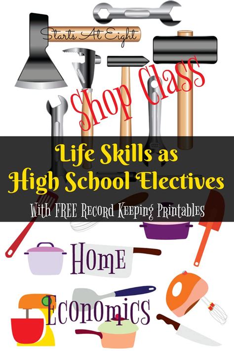 Today, for the most part, only private christian schools have home economics as part of the curriculum. Life Skills as High School Electives: Home Economics and Shop Class | Homeschool Middle & High ...