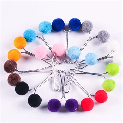 Fahion Muslim Scarf Pins Hijab Hairball Type Hijab Long Pins For Women Mix Color Buckles Buy