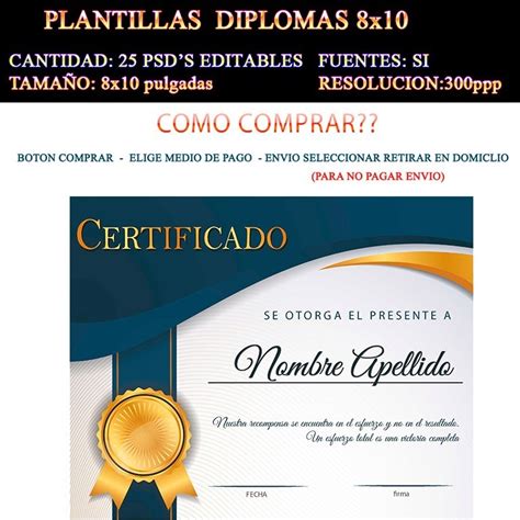 Certificados De Reconocimiento Para Editar Mide