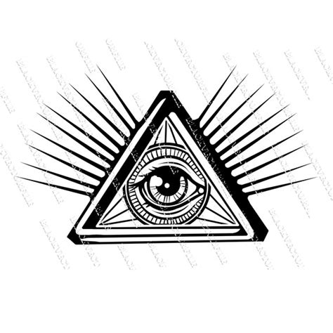 All Seeing Eye Svg Png And Jpeg Eps Dxf Files Instant Etsy