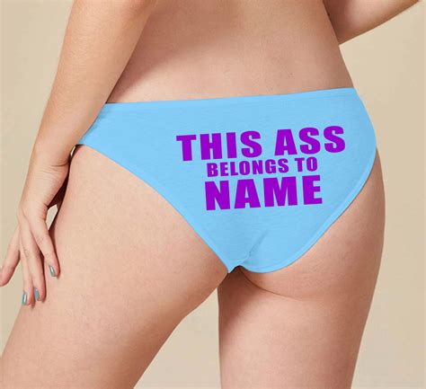 this ass belongs to name basic panties underwear undies bikini etsy
