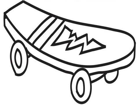 Desenho De Modelo De Skate Para Colorir Tudodesenhos
