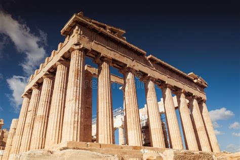 Beautiful View Of The Eastern Side Of The Parthenon Stock Photo Image