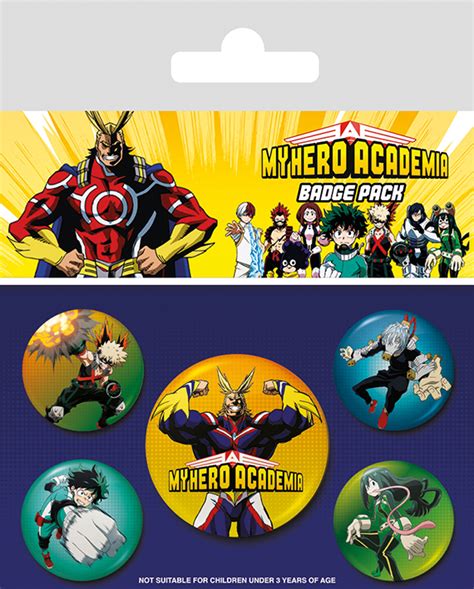 My Hero Academia Set Of 5 Pins