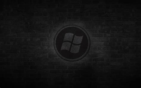 Dark Windows Logo Wallpaper Brands And Logos Wallpaper Better