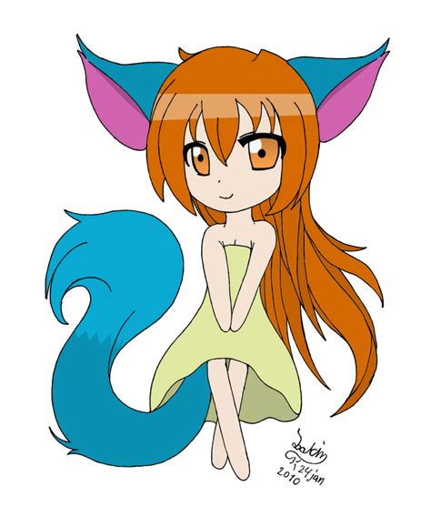 Chibi Fox Girl By Fearkubrick On Deviantart