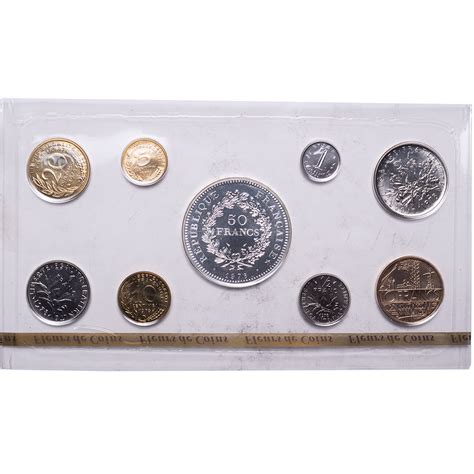 1978 Fleurs De Coins Monnaie De Paris France 9 Coin